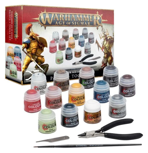 WARHAMMER AGE OF SIGMAR - PAINT AND TOOL SET