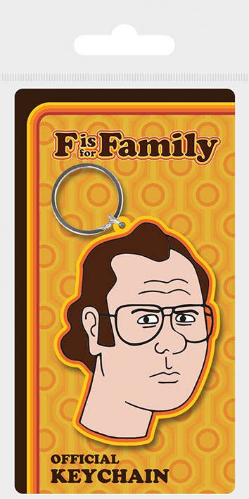 F Is for Family (Frank) Rubber Keychain