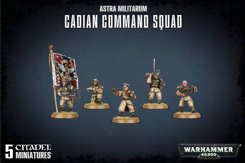 Astra Militarum Cadian Command Squad - Warhammer 40k