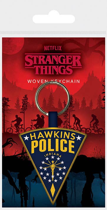Stranger Things (Hawkins Police) Woven Keychain