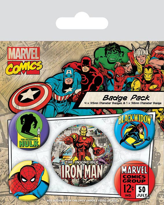 Marvel Comics (Iron Man) Badge Pack