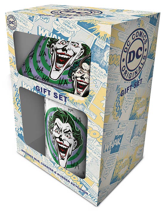 Dc Originals Joker Mug Coaster  Keychain Gift Set